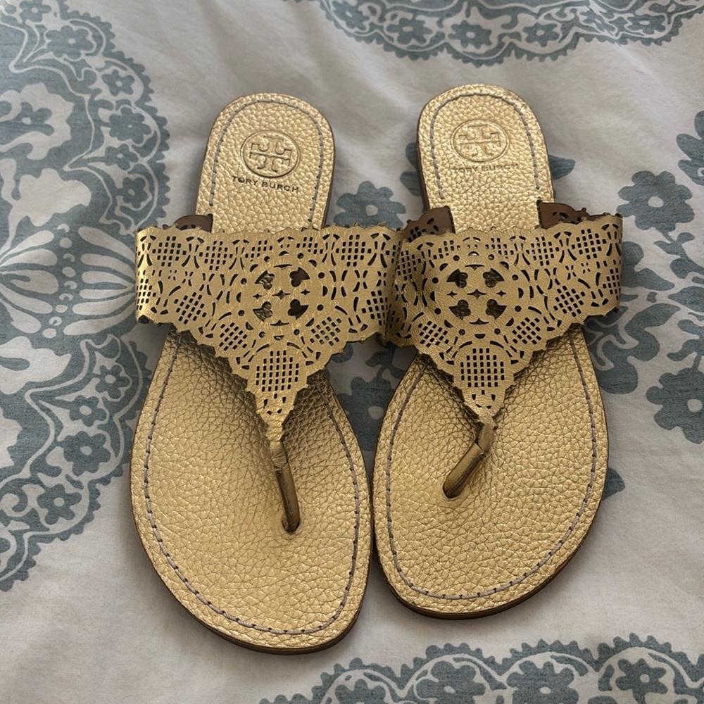 Tory Burch Gold Sandals
